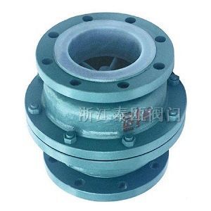 H40F46 衬氟浮球式止回阀